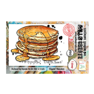 Tampon transparent N°1142 - Flippin' pancakes - AALL & CREATE - Rougier et Plé