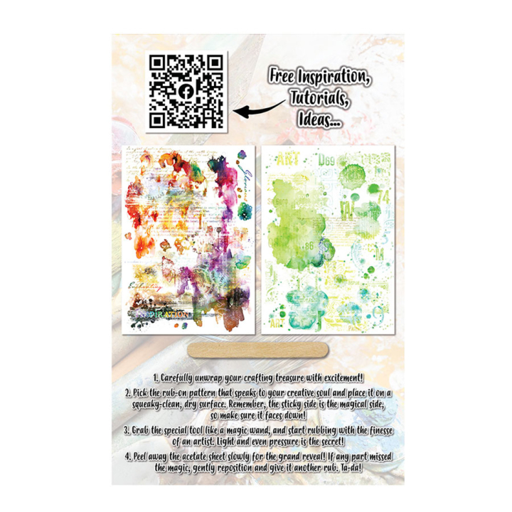 Rub-on Enchanting larking A5 2 pcs - AALL & CREATE - Rougier et Plé