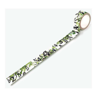 Ruban adhésif Washi Tape N°71 Leafy Alphas - AALL & CREATE - Rougier et Plé