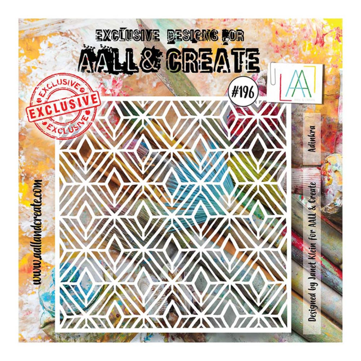 Pochoir N°196 Adinkra - AALL & CREATE - Rougier et Plé