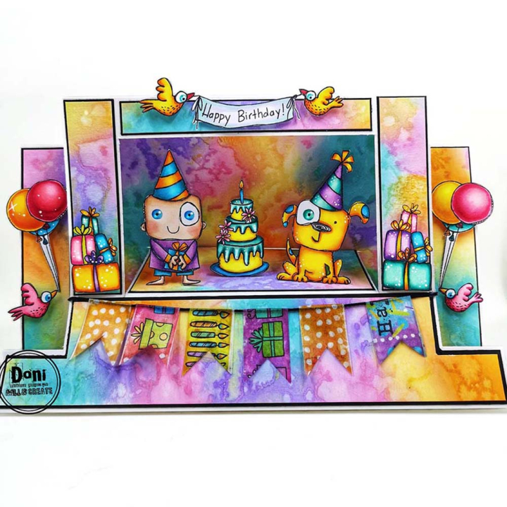Tampons transparents N°962 Boy Birthday - AALL & CREATE - Rougier et Plé