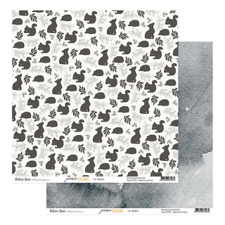 Papier imprimé 30,5 x 30,5 cm Poésie d'automne N°3 - Béatrice Garni - Rougier et Plé