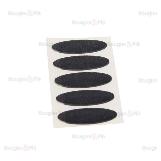 Pastilles adhésives Velcro ovales 5 pcs Noir - Lilly Pot Colle - Rougier et Plé