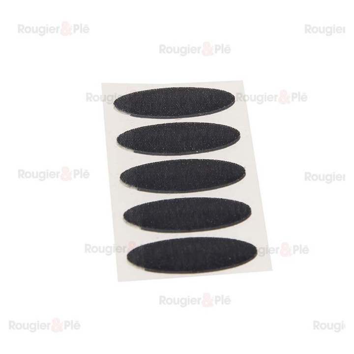 Pastilles adhésives Velcro ovales 5 pcs Noir - Lilly Pot Colle - Rougier et Plé