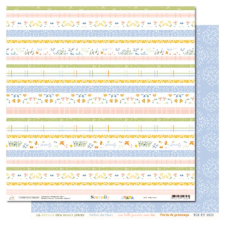 Papier imprimé 30,5 x 30,5 cm Serenity N°4 - Papernova Design - Rougier et Plé