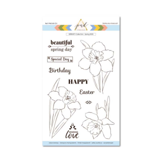 Tampons transparents Serenity - Narcissus - Papernova Design - Rougier et Plé