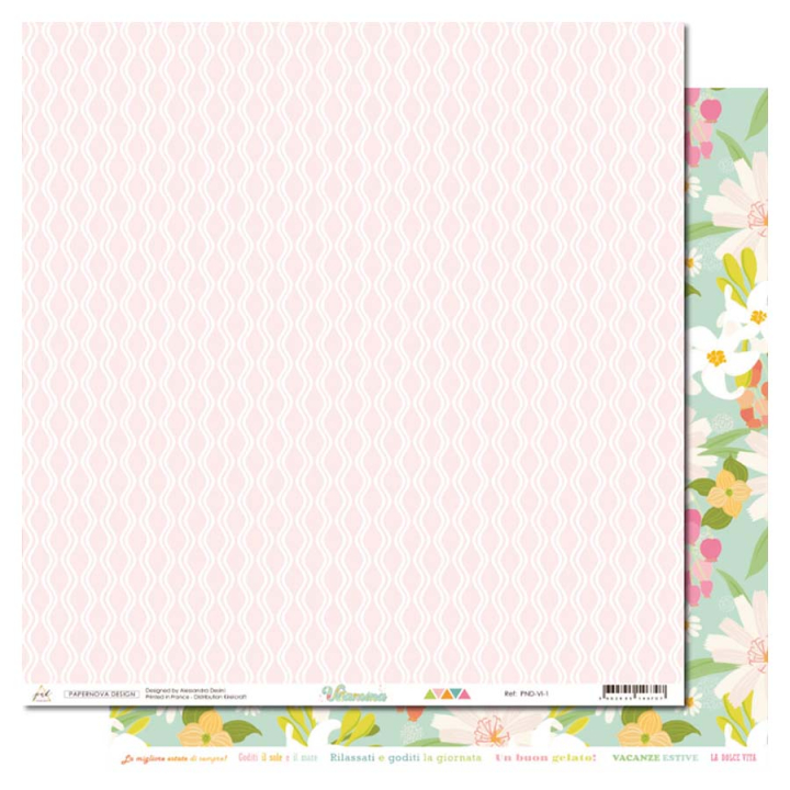 Papier imprimé 30,5 x 30,5 cm Vitamina N°1 - Papernova Design - Rougier et Plé