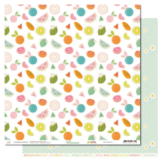 Papier imprimé 30,5 x 30,5 cm Vitamina N°2 - Papernova Design - Rougier et Plé