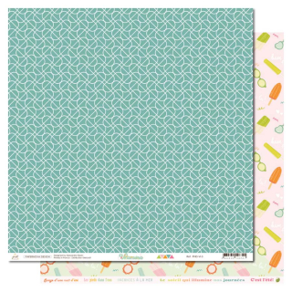 Papier imprimé 30,5 x 30,5 cm Vitamina N°3 - Papernova Design - Rougier et Plé