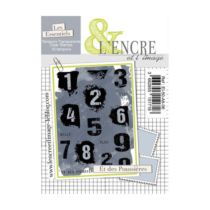 Tampons transparents Et des poussières 16 pcs - L encre et l image - Rougier et Plé