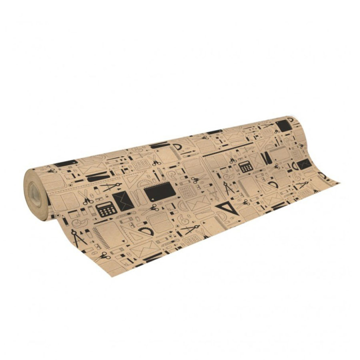 Rouleau de papier cadeau Kraft 50 x 0,70 m - Clairefontaine - Rougier et Plé