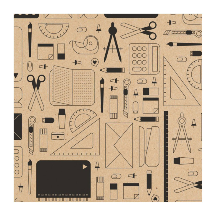 Rouleau de papier cadeau Kraft 50 x 0,70 m - Clairefontaine - Rougier et Plé
