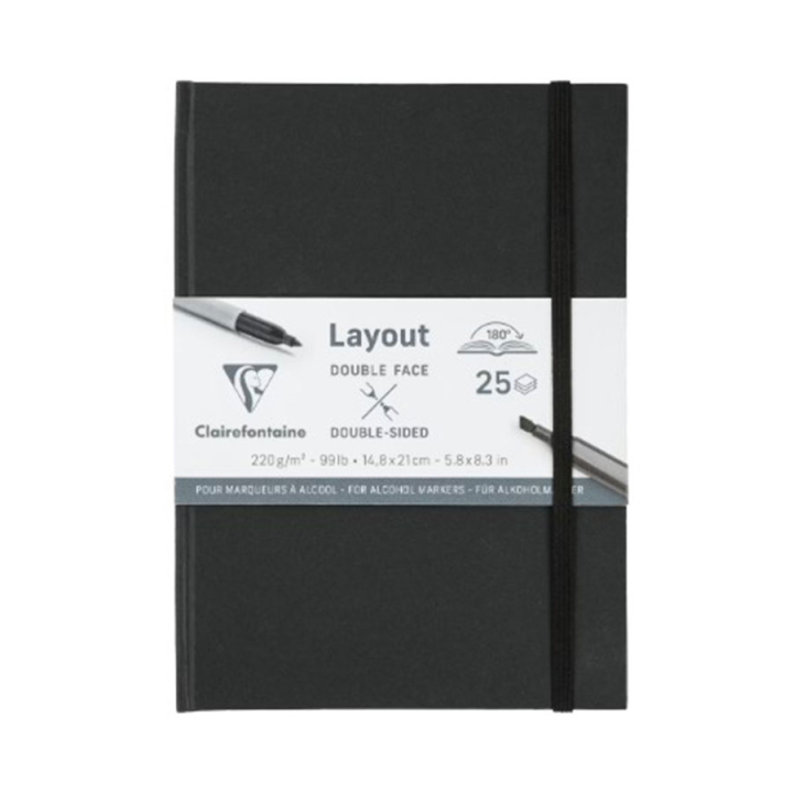 Carnet layout Double face A5 25F 220g - Clairefontaine - Rougier et Plé