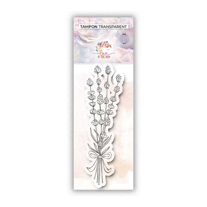 Tampon transparent Bouquet de lavande - Love in the moon - Rougier et Plé