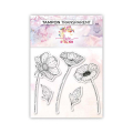 Tampons transparents Fleurs et feuillages 5 pcs - Love in the moon - Rougier et Plé