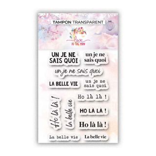 Tampons transparents French touch ! 12 pcs - Love in the moon - Rougier et Plé