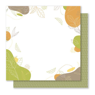 Papier imprimé 30,5 x 30,5 cm Automne Gourmand N°3 - Mes ptits ciseaux - Rougier et Plé
