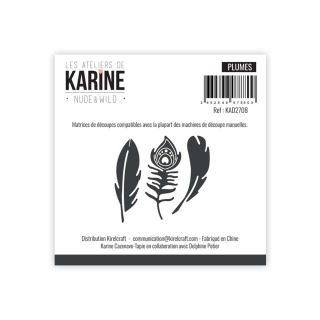 Matrices de découpe Dies Plumes - Les Ateliers de Karine - Rougier et Plé
