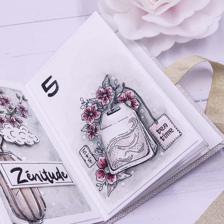 Tampons transparents Sachet de thé 4 pcs - Chou & Flowers - Rougier et Plé