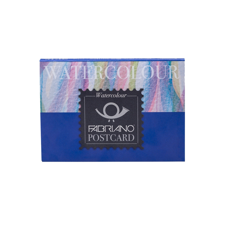 Bloc de papier aquarelle 300g/m² Grain fin Watercolour Cartes postales - Fabriano - Rougier et Plé