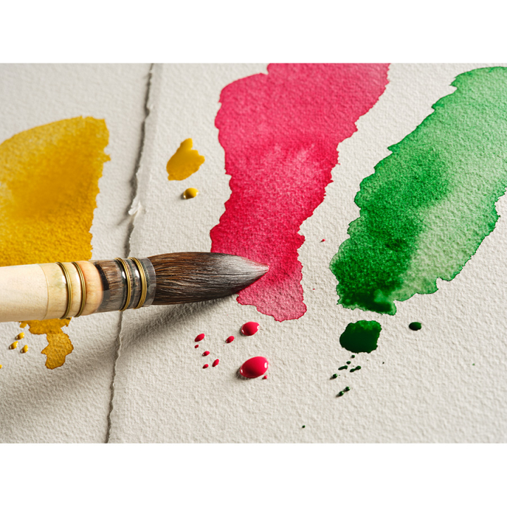 Bloc papier aquarelle 300 g/m² Grain fin Italia Blanc naturel - Magnani 1404 - Rougier et Plé