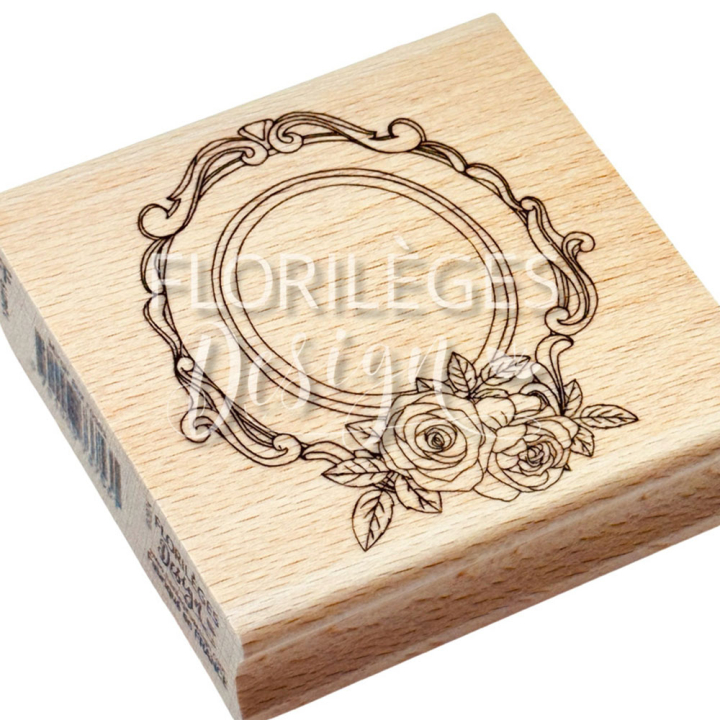 Tampon Bois Miroir aux roses - Florilèges Design - Rougier et Plé