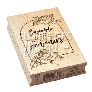 Tampon Bois Nos jolis souvenirs - Florilèges Design - Rougier et Plé
