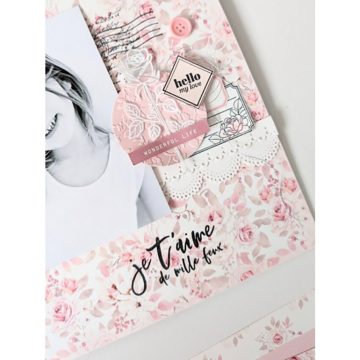 Plaque d'embossage Jolies roses - Florilèges Design - Rougier et Plé