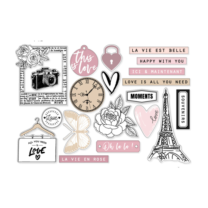 La vie en rose Décos acryliques - Florilèges Design - Rougier et Plé