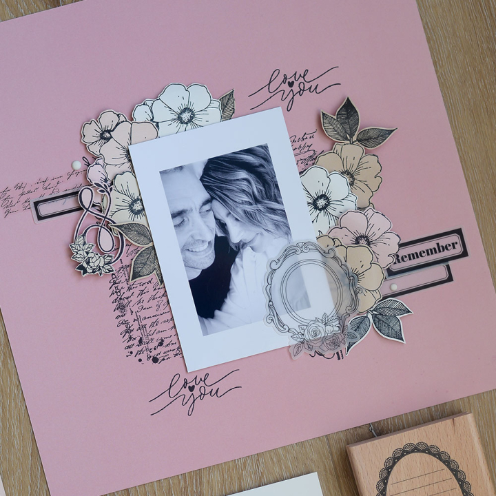 La vie en rose Die cuts calque - Florilèges Design - Rougier et Plé