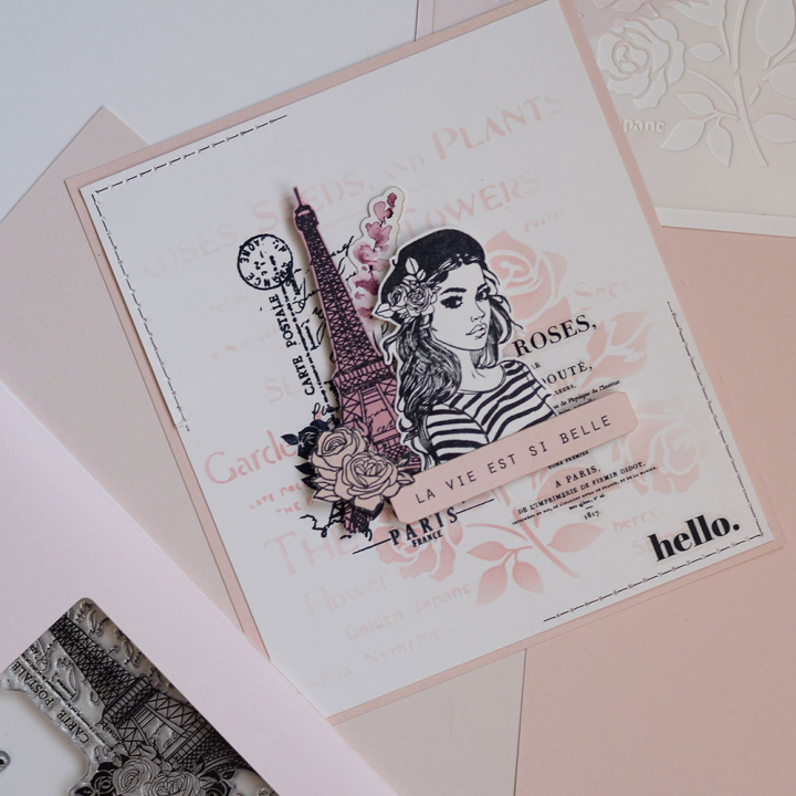 La vie en rose Die cuts calque - Florilèges Design - Rougier et Plé