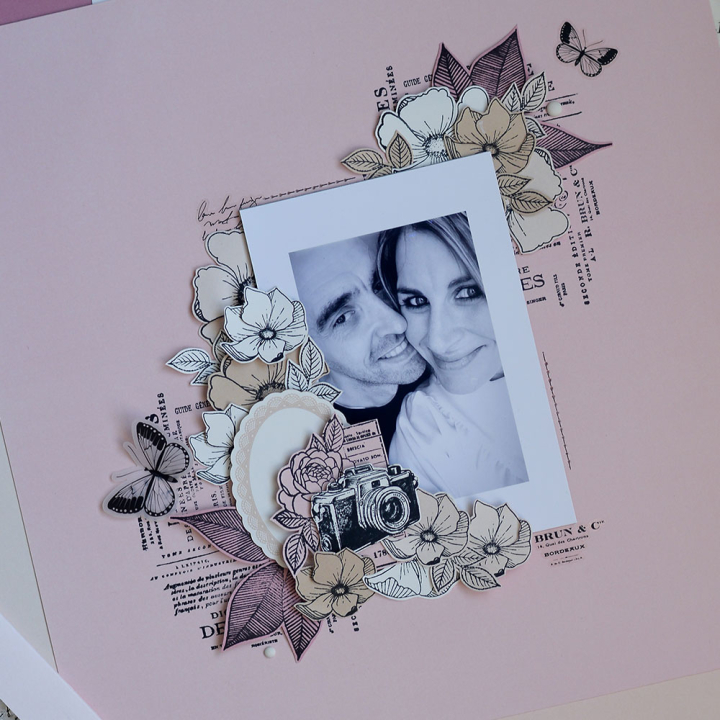 La vie en rose Die cuts calque - Florilèges Design - Rougier et Plé