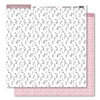 La vie en rose Papier imprimé N°6 - Florilèges Design - Rougier et Plé