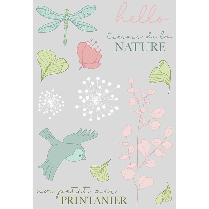 Décalcomanies Rub on Hanami 3 pcs - HA PI Little Fox - Rougier et Plé