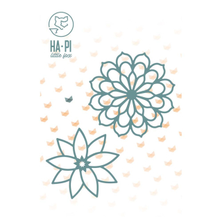 Matrices de découpe Dies Deux rosaces 2 pcs - HA PI Little Fox - Rougier et Plé