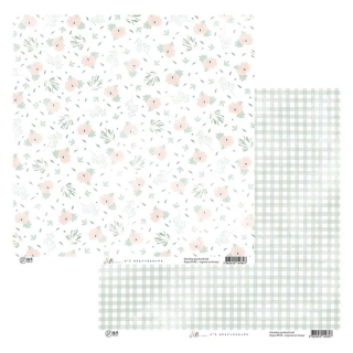 Papier imprimé 30,5 x 30,5 cm Ré la blanche N°5 - HA PI Little Fox - Rougier et Plé