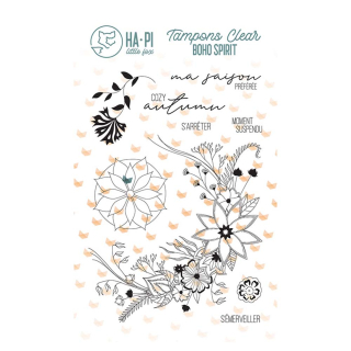 Tampons transparents Cozy autumn 9 pcs - HA PI Little Fox - Rougier et Plé