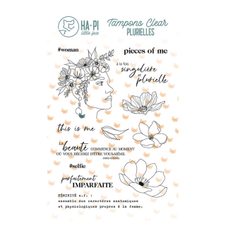 Tampons transparents Féminine 13 pcs - HA PI Little Fox - Rougier et Plé