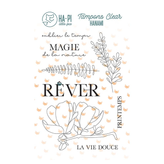 Tampons transparents Rêver 8 pcs - HA PI Little Fox - Rougier et Plé