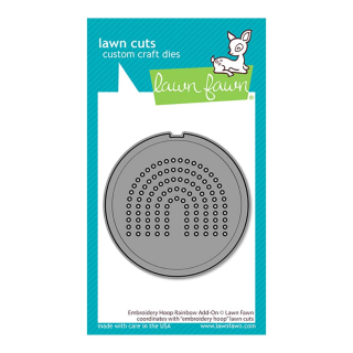 Matrice de découpe Die Embroidery Hoop Rainbow Add-On - Lawn Fawn - Rougier et Plé