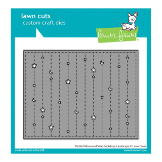 Matrice de découpe Die Dotted Moon and Stars Backdrop Paysage - Lawn Fawn - Rougier et Plé