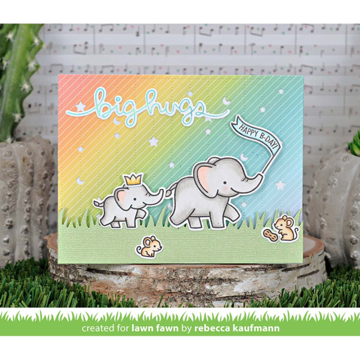 Matrice de découpe Die Dotted Moon and Stars Backdrop Paysage - Lawn Fawn - Rougier et Plé