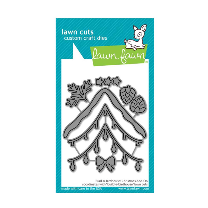 Matrices de découpe Build-A-Birdhouse : Christmas Add-On 7 pcs - Lawn Fawn - Rougier et Plé