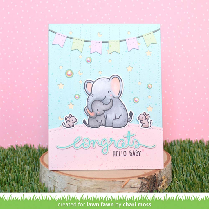 Matrices de découpe Dies Fishtail Banner Borders 5 pcs - Lawn Fawn - Rougier et Plé