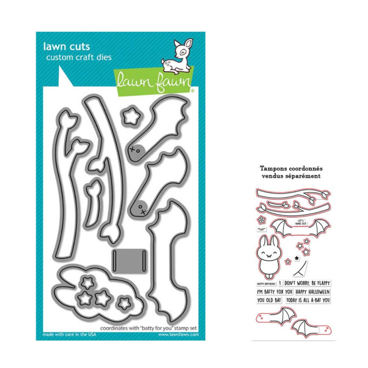Matrices de découpe Dies Batty for You ! 11 pcs - Lawn Fawn - Rougier et Plé