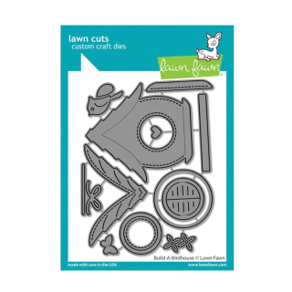 Matrices de découpe Dies Build-A-Birdhouse 12 pcs - Lawn Fawn - Rougier et Plé