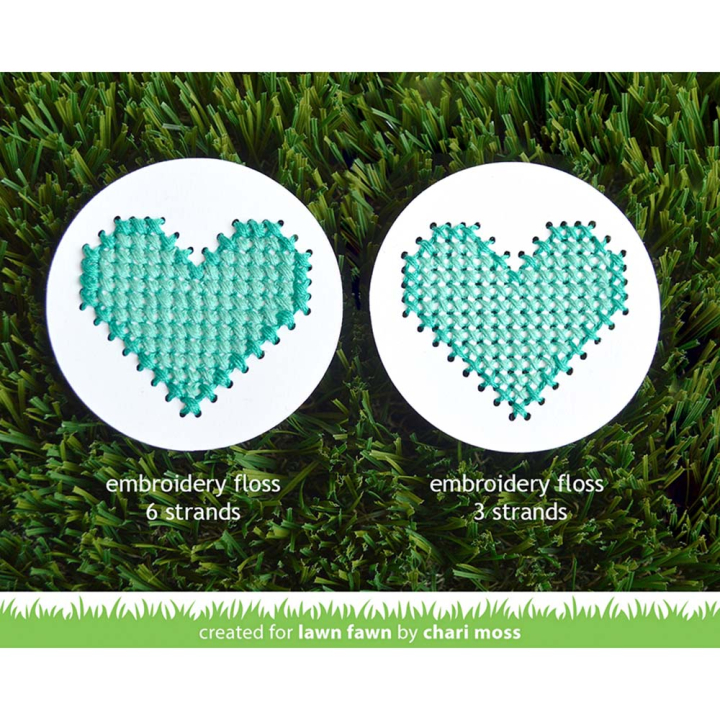 Matrices de découpe Dies Embroidery Hoop 3 pcs - Lawn Fawn - Rougier et Plé