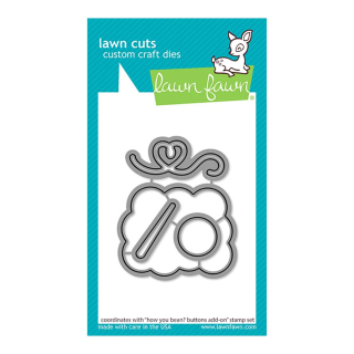 Matrices de découpe Dies Coaster How you bean ? Boutons add-on 4 pcs - Lawn Fawn - Rougier et Plé