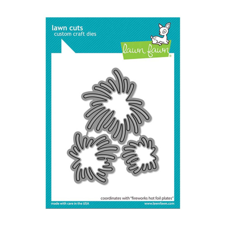 Matrices de découpe Dies Fireworks Hot Foil Plates 3 pcs - Lawn Fawn - Rougier et Plé