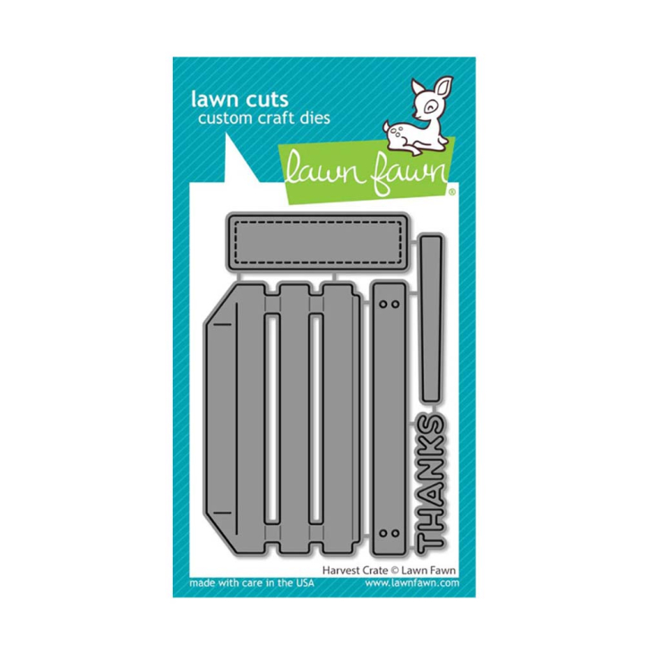 Matrices de découpe Dies Harvest Crate 5 pcs - Lawn Fawn - Rougier et Plé